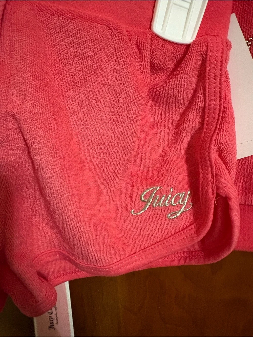 NWTJuicy Toddler Couture Pink Velour Full Zip Hoodie and short set 4T
